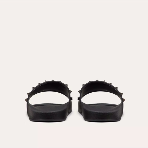 VALENTINO ROCKSTUD RUBBER SLIDER SANDAL 40 - Picture 2 of 10